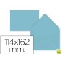 SOBRE LIDERPAPEL C6 AZUL CELESTE 114X162 MM 80GR