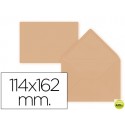 SOBRE LIDERPAPEL C6 NARANJA 114X162 MM 80GR