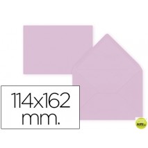 SOBRE LIDERPAPEL C6 ROSA PALIDO 114X162 MM 80GR