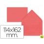 SOBRE LIDERPAPEL C6 ROJO 114X162 MM 80GR