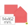 SOBRE LIDERPAPEL C6 ROJO 114X162 MM 80GR