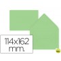 SOBRE LIDERPAPEL C6 VERDE 114X162 MM 80GR