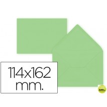 SOBRE LIDERPAPEL C6 VERDE 114X162 MM 80GR