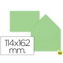 SOBRE LIDERPAPEL C6 VERDE 114X162 MM 80GR