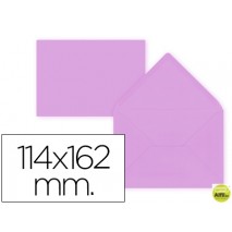 SOBRE LIDERPAPEL C6 LILA 114X162 MM 80GR
