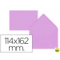 SOBRE LIDERPAPEL C6 LILA 114X162 MM 80GR