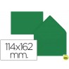 SOBRE LIDERPAPEL C6 VERDE ACEBO 114X162 MM 80GR