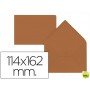 SOBRE LIDERPAPEL C6 MARRON 114X162 MM 80GR