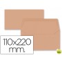 SOBRE LIDERPAPEL AMERICANO NARANJA 110X220 MM 80 GR PACK 9 UNIDADES