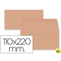 SOBRE LIDERPAPEL AMERICANO NARANJA 110X220 MM 80 GR PACK 9 UNIDADES