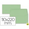 SOBRE LIDERPAPEL AMERICANO VERDE 110X220 MM 80 GR PACK DE 9 UNIDADES