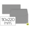 SOBRE LIDERPAPEL AMERICANO GRIS 110X220 MM 80 GR PACK DE 9 UNIDADES