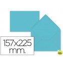 SOBRE LIDERPAPEL C5-EA5 AZUL CELESTE 157X225MM 80 GR PACK DE 9 UNIDADES