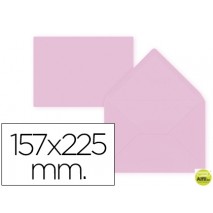 SOBRE LIDERPAPEL C5-EA5 ROSA PALIDO 157X225MM 80 GR PACK DE 9 UNIDADES