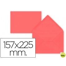 SOBRE LIDERPAPEL C5-EA5 ROJO 157X225MM 80 GR PACK DE 9 UNIDADES