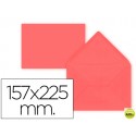 SOBRE LIDERPAPEL C5-EA5 ROJO 157X225MM 80 GR PACK DE 9 UNIDADES