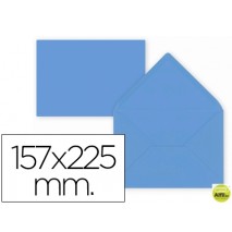 SOBRE LIDERPAPEL C5-EA5 AZUL OSCURO 157X225MM 80 GR PACK DE 9 UNIDADES