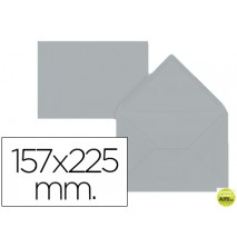 SOBRE LIDERPAPEL C5-EA5 GRIS 157X225MM 80 GR PACK DE 9 UNIDADES