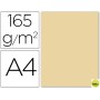 PAPEL COLOR LIDERPAPEL DIN-A4 165 GRAMOS CREMA PAQUETE DE 9 HOJAS