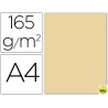 PAPEL COLOR LIDERPAPEL DIN-A4 165 GRAMOS CREMA PAQUETE DE 9 HOJAS