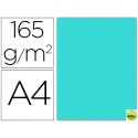 PAPEL COLOR LIDERPAPEL DIN-A4 165 GRAMOS AZUL CELESTE PAQUETE DE 9 HOJAS