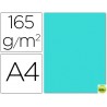 PAPEL COLOR LIDERPAPEL DIN-A4 165 GRAMOS AZUL CELESTE PAQUETE DE 9 HOJAS