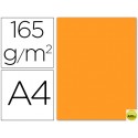 PAPEL COLOR LIDERPAPEL DIN-A4 165 GRAMOS NARANJA PAQUETE DE 9 HOJAS