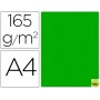 PAPEL COLOR LIDERPAPEL DIN-A4 165 GRAMOS VERDE PAQUETE DE 9 HOJAS