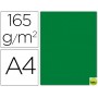 PAPEL COLOR LIDERPAPEL DIN-A4 165 GRAMOS VERDE ACEBO PAQUETE DE 9 HOJAS