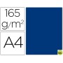 PAPEL COLOR LIDERPAPEL DIN-A4 165 GRAMOS AZUL OSCURO PAQUETE DE 9 HOJAS