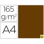 PAPEL COLOR LIDERPAPEL DIN-A4 165 GRAMOS MARRON PERGAMINO PAQUETE DE 9 HOJAS