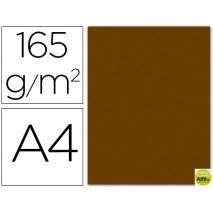 PAPEL COLOR LIDERPAPEL DIN-A4 165 GRAMOS MARRON PERGAMINO PAQUETE DE 9 HOJAS