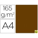PAPEL COLOR LIDERPAPEL DIN-A4 165 GRAMOS MARRON PERGAMINO PAQUETE DE 9 HOJAS