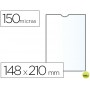 FUNDA PORTADOCUMENTO Q-CONNECTDIN A5 150 MICRAS PVC TRANSPARENTE CON UÑERO 148X210 MM