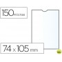 FUNDA PORTADOCUMENTO Q-CONNECTDIN A7 150 MICRAS PVC TRANSPARENTE CON UÑERO 74X105 MM