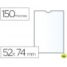 FUNDA PORTADOCUMENTO Q-CONNECTDIN A8 150 MICRAS PVC TRANSPARENTE CON UÑERO 52X74 MM