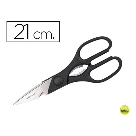 TIJERA MULTIUSO Q-CONNECT 8" 21 CM
