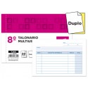 TALONARIO LIDERPAPEL MULTIUSO OCTAVO DUPLICADO APAISADO