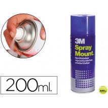 PEGAMENTO SCOTCH SPRAY MOUNT 200 ML ADHESIVO REPOSICIONABLE POR TIEMPO LIMITADO 200 ML