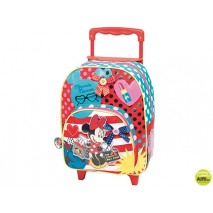 CARTERA ESCOLAR JAIMARC MINNIE MOCHILA CON TROLLEY 460X280X200 MM