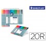 ROTULADOR STAEDTLER TRIPLUS FINELINER ESTUCHE 20 COLORES SURTIDOS