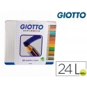 LAPICES DE COLORES GIOTTO SUPERMINA CAJA METALICA 24 COLORES MINAS 3,8 MM