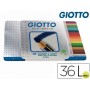 LAPICES DE COLORES GIOTTO SUPERMINA CAJA METALICA 36 COLORES MINAS 3,8 MM