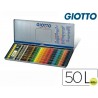 LAPICES DE COLORES GIOTTO SUPERMINA CAJA METALICA 50 COLORES MINAS 3,8 MM