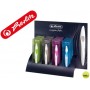 ROTULADOR ROLLER HERLITZ CON TINTA ESTILOGRAFICA TRAZO 1MM EXPOSITOR CON 12 COLORES SURTIDOS