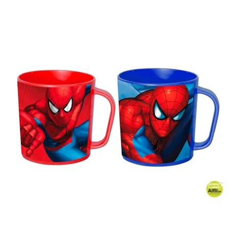 TAZA DE DESAYUNO PP ANADEL SPIDERMAN SET 2 UNIDADES