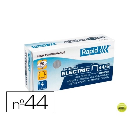 GRAPAS RAPID NÌ 44/6 GALVANIZADA CAJA DE 5000 GRAPAS