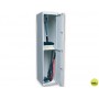 TAQUILLA METALICA AR STORAGE 50X180X40 CM 2 PUERTAS CON LLAVE COLOR GRIS INICIAL