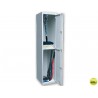 TAQUILLA METALICA AR STORAGE 50X180X40 CM 2 PUERTAS CON LLAVE COLOR GRIS INICIAL
