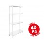 ESTANTERIA METALICA AR STORAGE150X75X30 CM 4 ESTANTES 40 KG POR ESTANTE COLOR GALVANIZADO